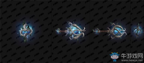 《魔獸世界》9.0熾藍仙野團本單手錘外觀預覽