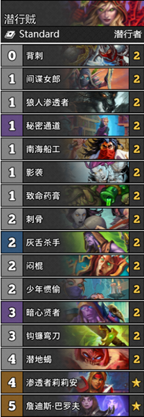 《爐石傳說》通靈學院潛行賊穩定卡組推薦
