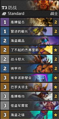 《爐石傳說》通靈學院T3防戰卡組推薦