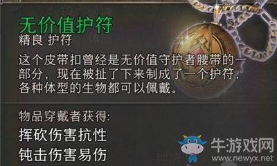 《博德之門3》無價(jià)值護(hù)符介紹