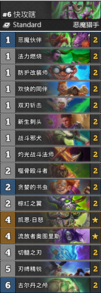 《爐石傳說》通靈學院快攻瞎卡組推薦