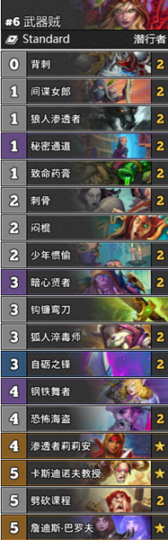 《爐石傳說》通靈學院T3武器賊基礎卡組推薦