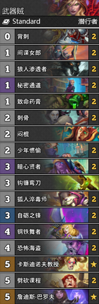 《爐石傳說(shuō)》通靈學(xué)院武器賊卡組推薦