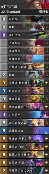 《爐石傳說》通靈學院T2祈求賊穩定卡組推薦