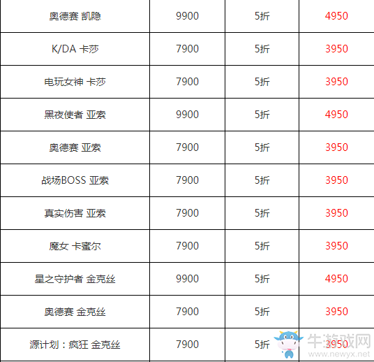 《LOL》雙十一活動 大量半價皮膚限時優(yōu)惠