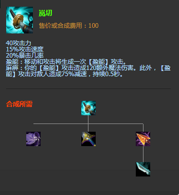 《LOL》S11季前賽版本傳說(shuō)裝備嵐切圖文介紹