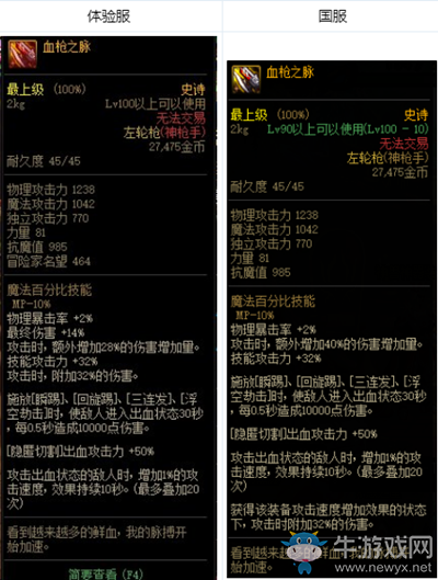 《DNF》血槍之脈改動介紹