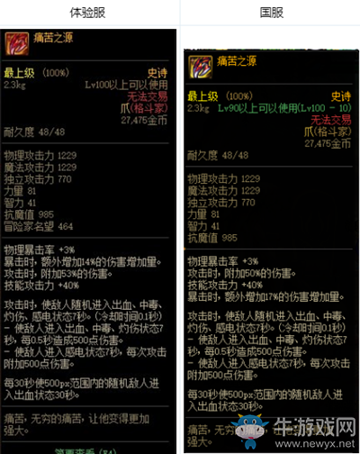 《DNF》痛苦之源改動介紹