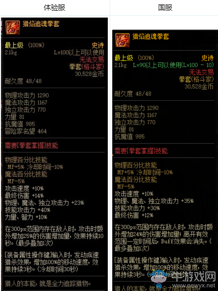 《DNF》獵焰追魂拳套改動介紹