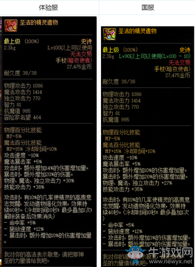 《DNF》圣潔的精靈遺物改動介紹