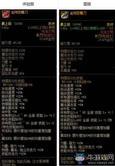 《DNF》金剛密藏刀改動(dòng)介紹
