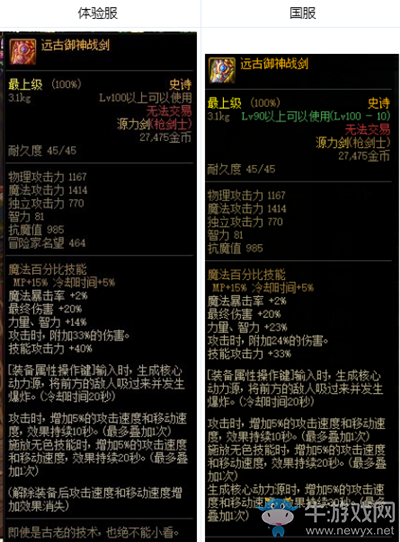 《DNF》遠(yuǎn)古御神戰(zhàn)劍改動介紹