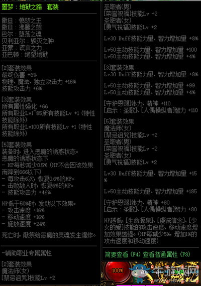 《DNF》噩夢：地獄之路套裝屬性改動介紹