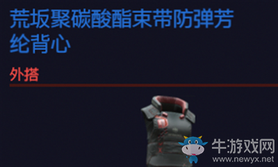 《賽博朋克2077》荒坂聚炭酸酯束帶防彈芳綸背心介紹