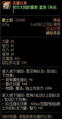 《DNF》背負(fù)太陽的暴君 傳說套裝介紹