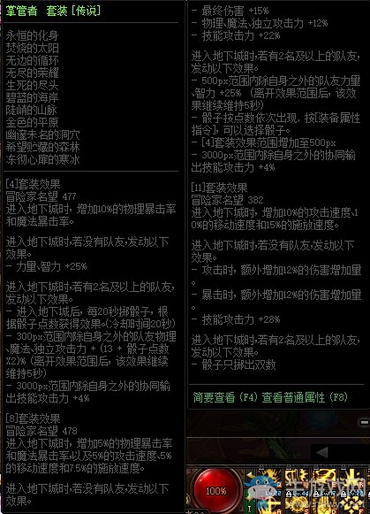 《DNF》掌控者 傳說套裝介紹