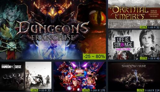 Steam开启冬季特卖！万款游戏加入打折队列