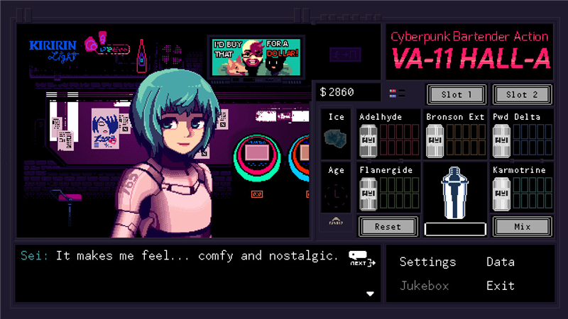 VA-11 Hall-A：赛博朋克酒保行动 steam版