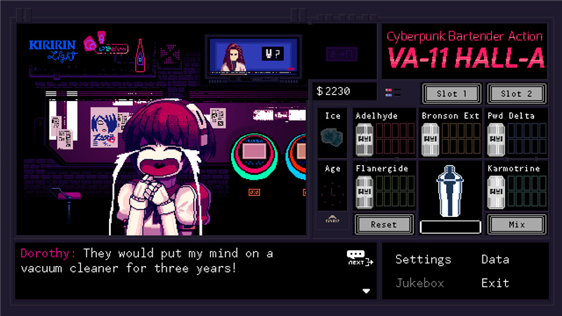 VA-11 Hall-A：赛博朋克酒保行动 steam版