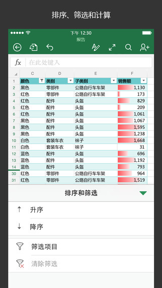 excel表格 电脑版