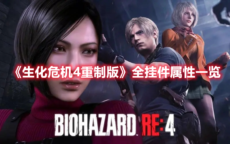 《生化危機4重制版》全掛件屬性一覽