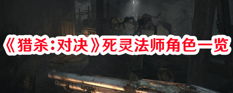 《獵殺：對決》死靈法師一覽