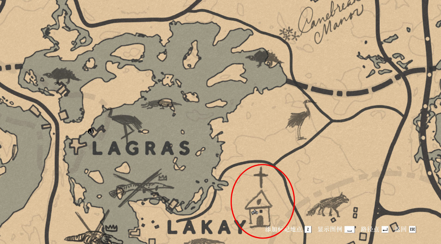 《荒野大鏢客2》彩蛋迷你教堂位置攻略