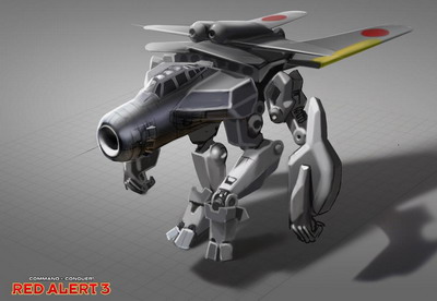 《紅色警戒3》單位介紹—天狗機甲