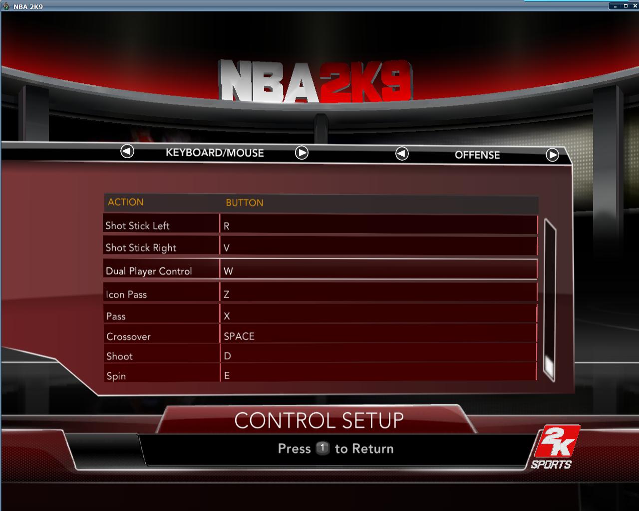 NBA2K9 我的鍵盤設(shè)置（圖）