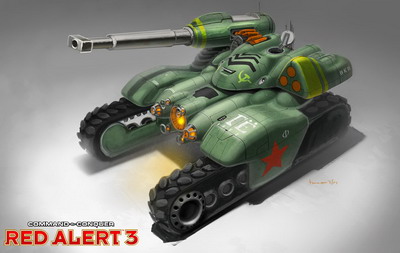 《紅色警戒3》單位介紹—鐵錘坦克