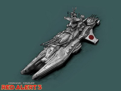《紅色警戒3》單位介紹—幕府將軍戰(zhàn)列艦