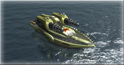 《紅色警戒3》單位介紹—電鰩快艇