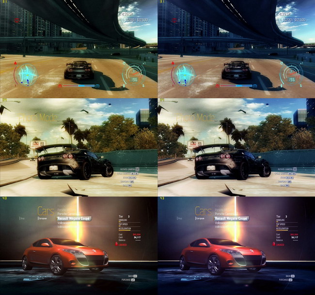 《極品飛車12》去黃光色調改善方案