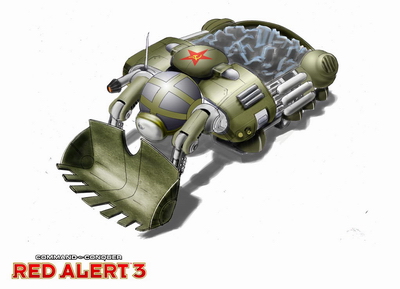 《紅色警戒3》單位介紹—蘇聯礦車