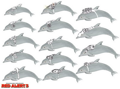 紅色警戒3 單位介紹—海豚