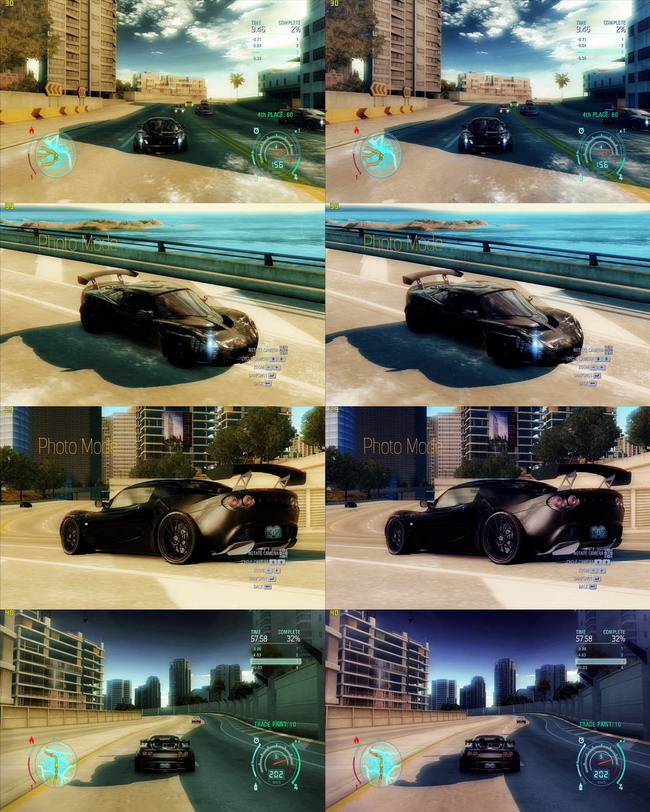 《極品飛車12》去黃光色調改善方案