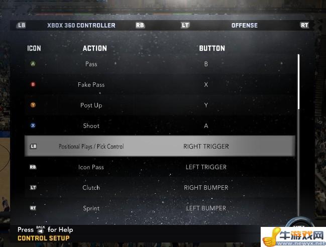 《NBA 2K12》各個位置戰術操作圖文攻略