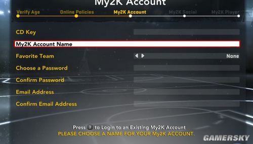 《NBA 2K12》注冊教程