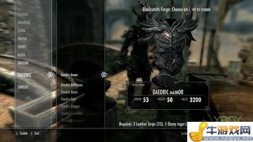 《上古卷軸5：天際》極速入手戰(zhàn)士夢(mèng)幻裝備Daedric Armor