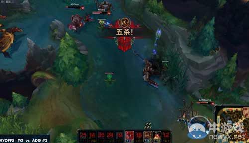 越塔强杀葬送良机 《LOL》YG不敌ADG落入败者组