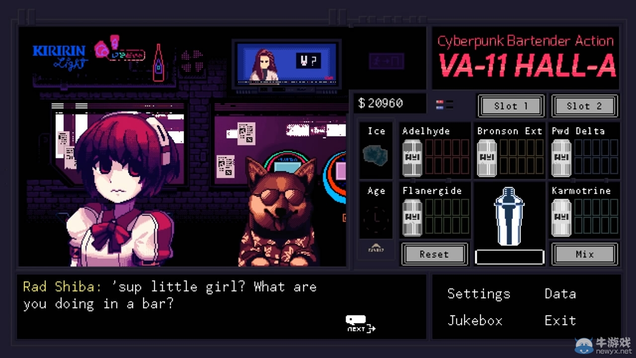 体验调酒师的生活动作游戏《VA-11 HALL-A》发售日期  以及预告片公布