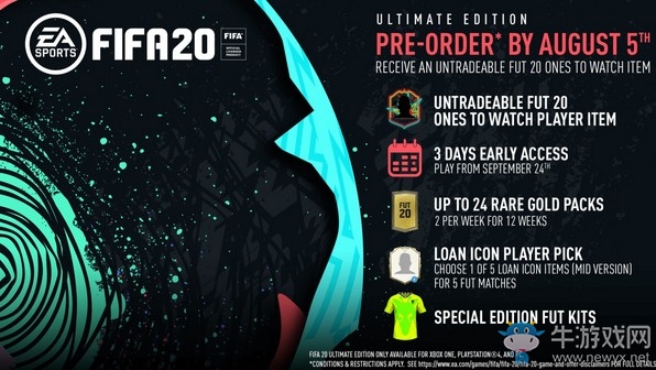 《FIFA 20》終極版預(yù)購內(nèi)容一覽