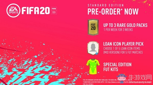 《FIFA 20》標(biāo)準(zhǔn)版預(yù)購內(nèi)容一覽