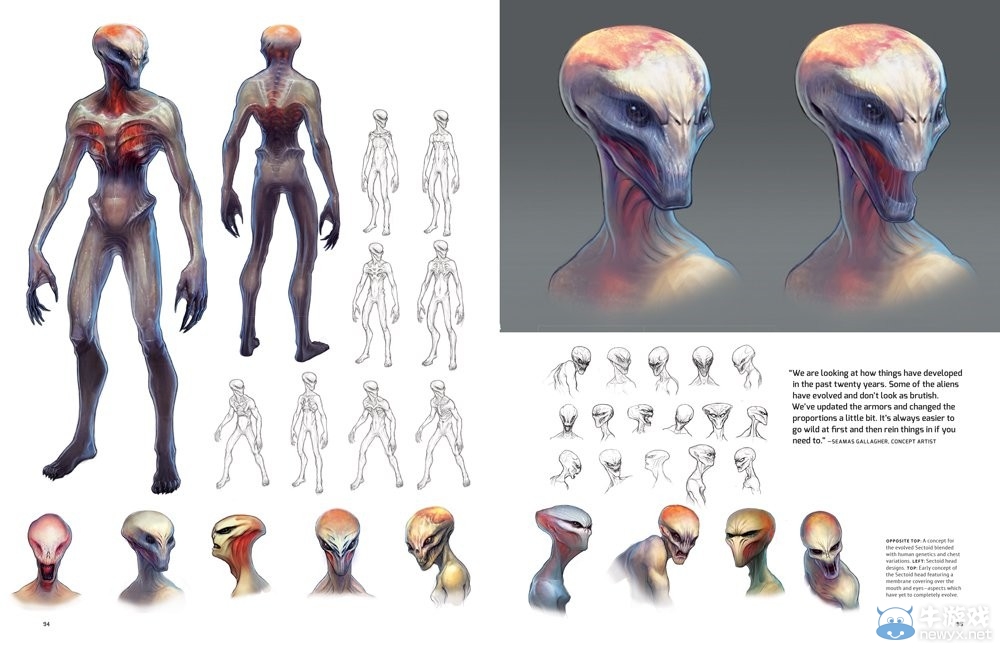 《幽浮2》外星人及車輛飛行器原畫設(shè)定圖